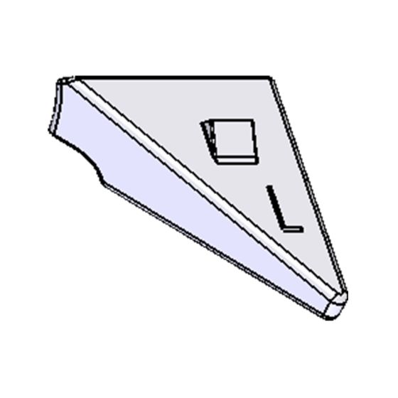 Befestigungsplatte für Rollwiderstand-System (RWS), links