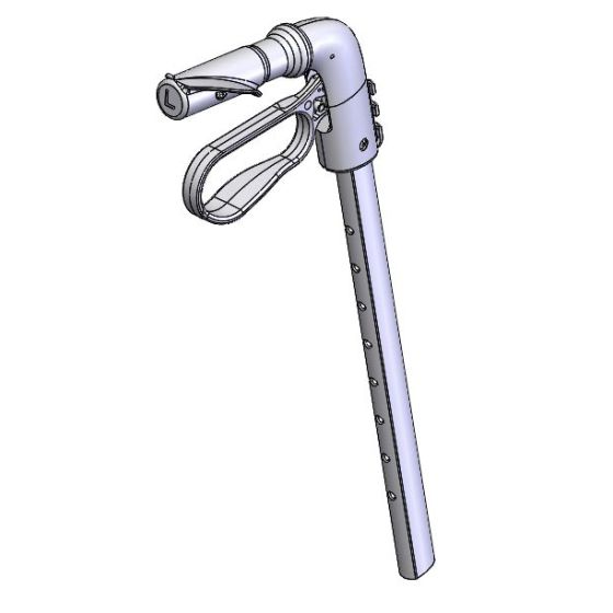Handgriff, anatomisch links, komplett, schwarz 32