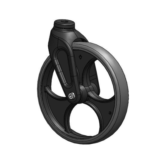 Grip Vorderradgabel mit Vorderrad, schwarz, Stück