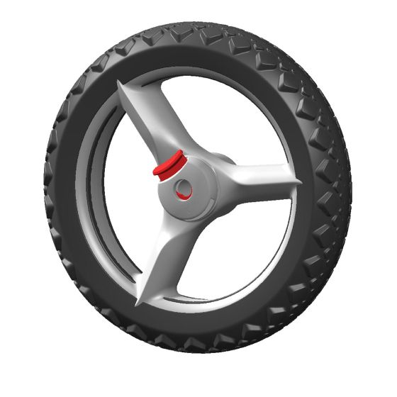 Offroad-Rad vorne, grau, Stück