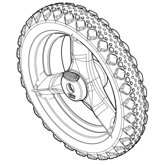 Offroad-Rad hinten, grau, Stück
