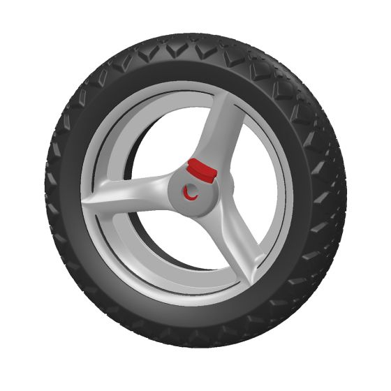 Offroad-Hintenrad, grau, Stück