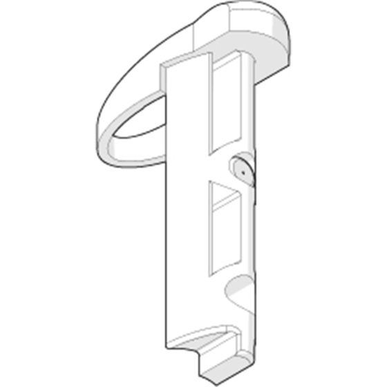 Befestigung für Handgriff, grau 32