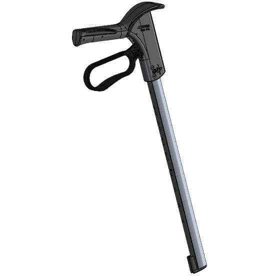 Handgriff, ErgoGrip links, komplett, silber 32