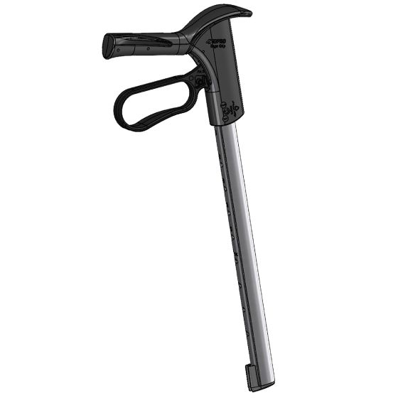 Handgriff, ErgoGrip links, komplett, silber 32